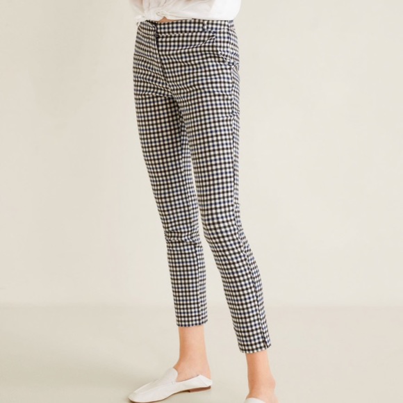 mango plaid pants